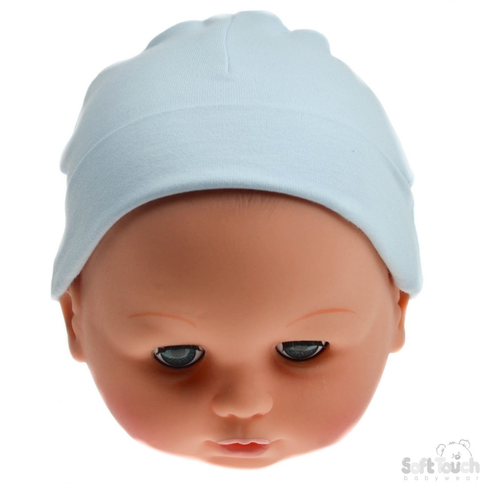 Soft Touch 35023797300906 STH7 Infants Hats Sky (0-3 months only) ODDS