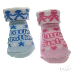 STS242 Infant sock Brother/Sister