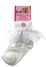 STS33W Sock with lace and flower