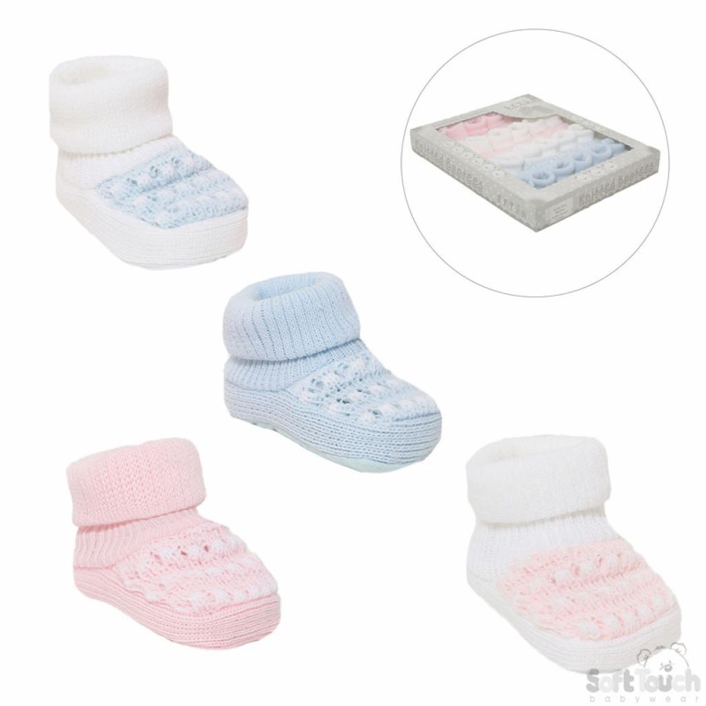 Soft Touch * STS402 Knitted Booties