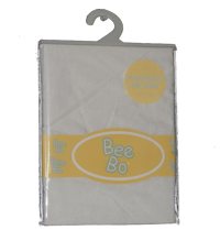 BO0062 WHITE Fitted terry cot bed sheet