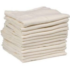 BO3791c BULK pack of muslin squares (Cream)