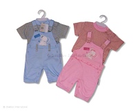 NT1115 Dungaree (newborn one pink only)