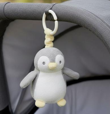 AU61061G PomPom Penguin Pram Toy 14cm