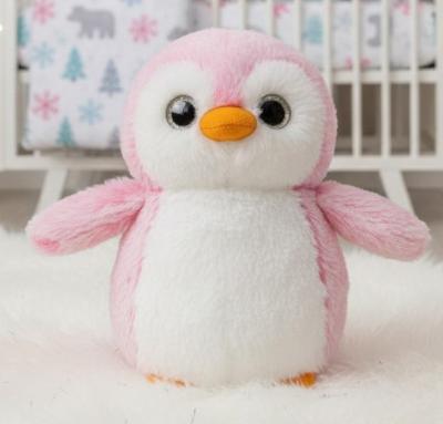AU73887P PomPom Penguin Pink 15cm