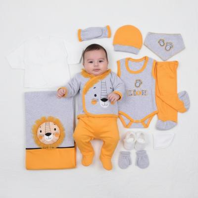 BBCC10018-Y   10 Piece boxed  Gift Set "Lion"  (0-3 months)