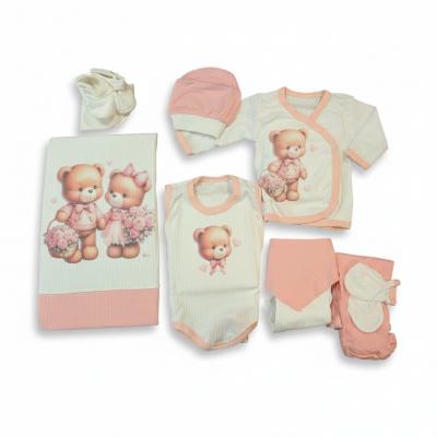 BBCC716-P   10 Piece boxed  Gift Set "Teddies" (0-3 months)