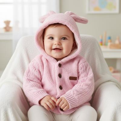 BM4060-Pink  Sherpa Jacket  ( 3-6 months)