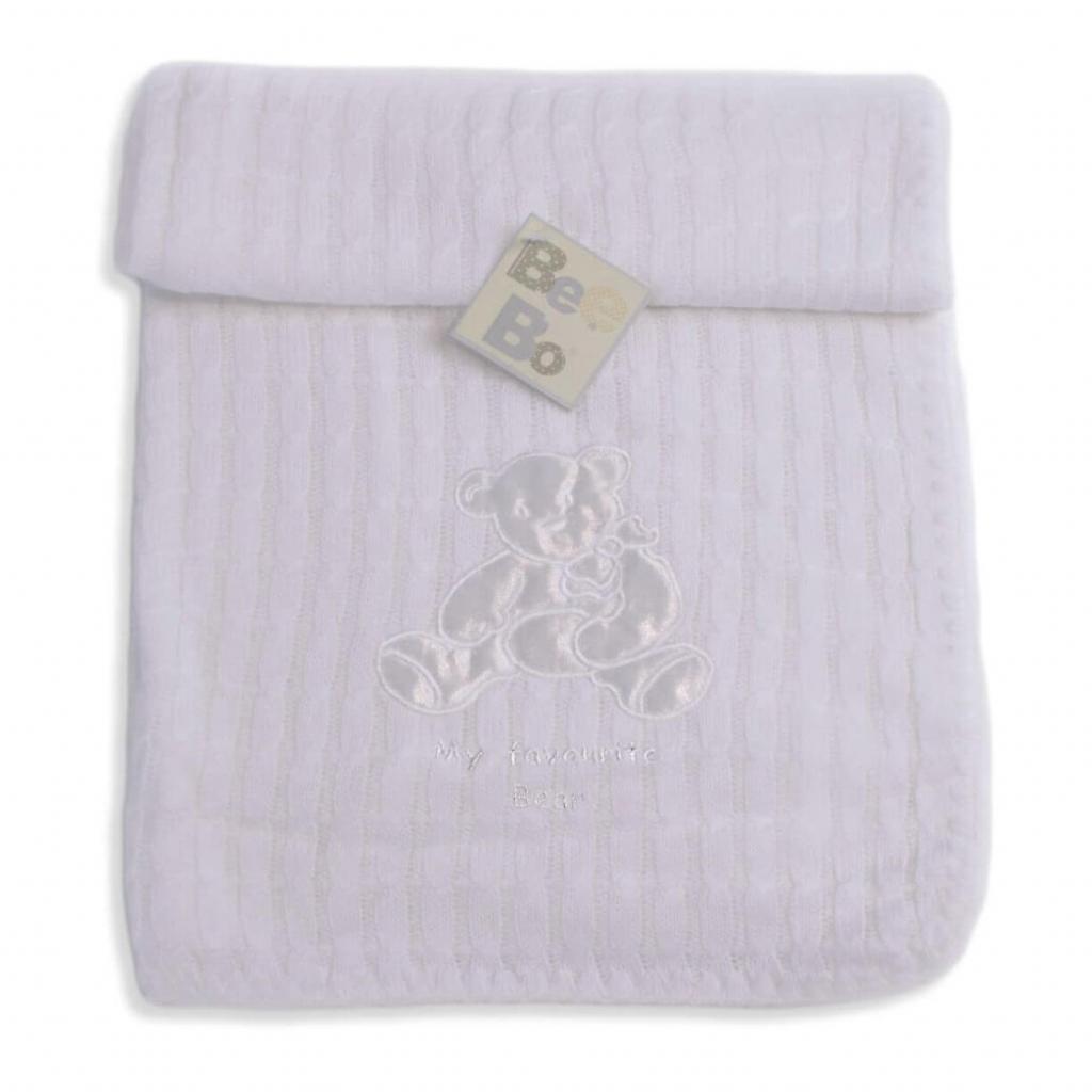 Bee Bo  5029711155514 BO5167W Cable Knit "Favorite Bear" Shawl