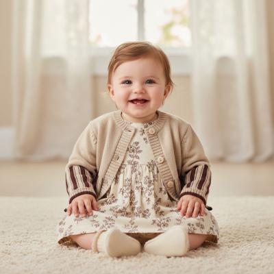 BO8040-C  Bow Cardigan  (0-9 months)