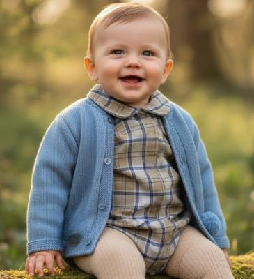 BO8049B  Tartan Jam Pant Set  (0-9 months)