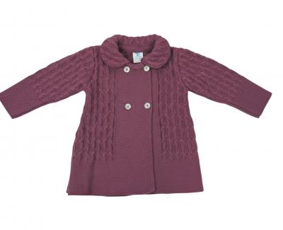 BO8059-DP  Matinee Cardigan Spanish Style  (3-18 months)