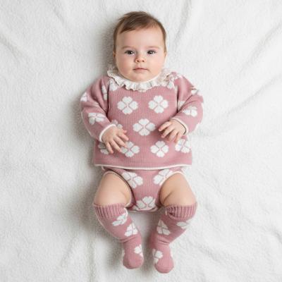 BO8062-DP  Double Knit Shamrock Jam Pant Set  (0-9 months)
