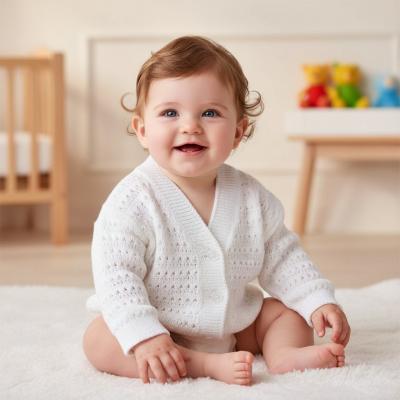 BOC2-W  Cardigan White  (0-12 months)