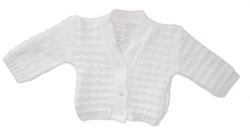 Bee Bo  5029711127061 BOC2W Cardigan White (0-12 months)