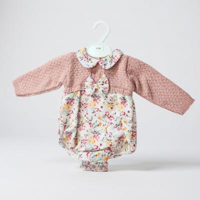 BOMC8019-P Classic Rose Romper (0-9 months)