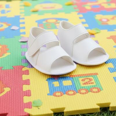 BP051-W White Matt Soft Sole Sandal (0-2)