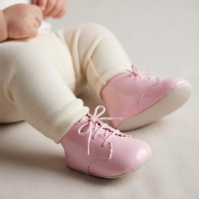 BP620PP Pink Patent Pre-Walker Boots (0-3)