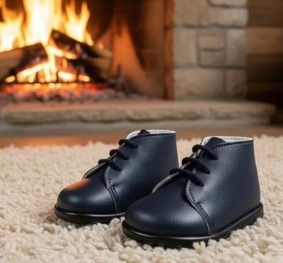 BPH630-N Navy First Walker Boots (2-6)