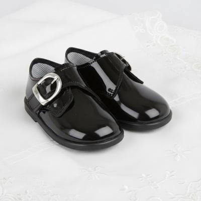 BPH656-BP Black Patent Buckle Shoes (Size 2 Only)