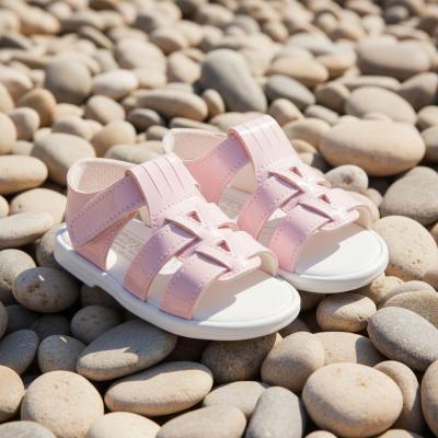 BPS060-PP Pink Patent Hard Sole Sandal (2-4)