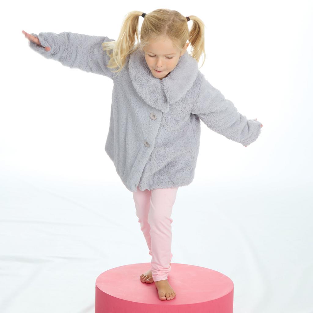 Baby Town 15C367/GREY All sizes: 5056188202205 BT15C367 Grey Faux Fur Coat (2-4 Yrs)