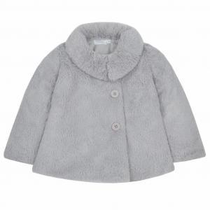 Baby Town 15C367/GREY All sizes: 5056188202205 BT15C367 Grey Faux Fur Coat (2-4 Yrs)