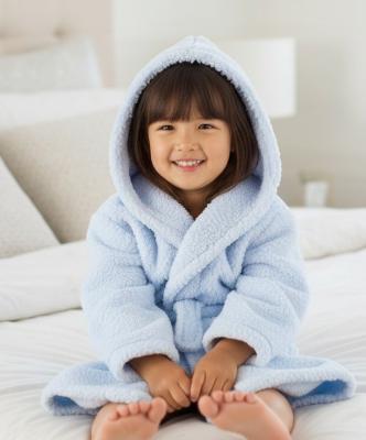 BT18C1032S Blue Borg Dressing Gown (3-6 years)