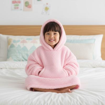 BT18C1060P Borg Oversize hoodie/Dress (3-6 years)