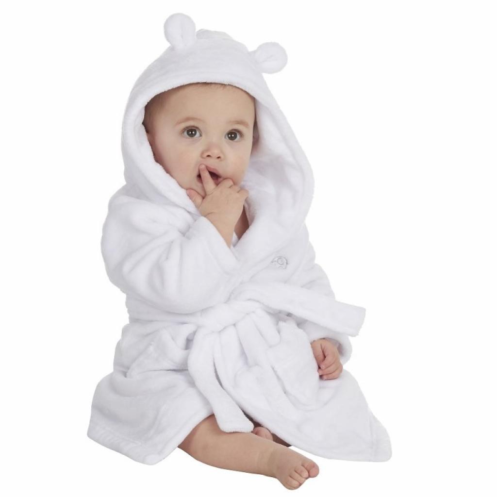 Baby Town  5055442143506 BT18C204-6-24 White Dressing Gown (6-24 months)