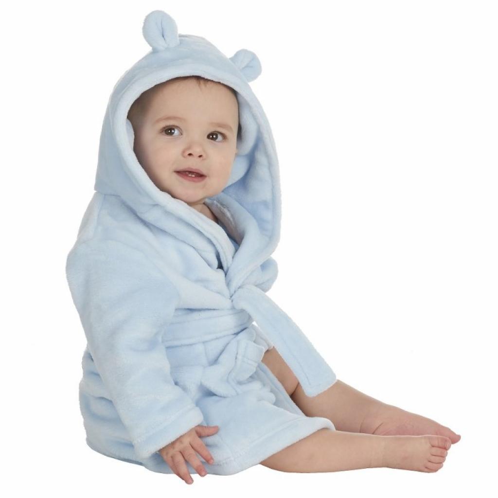 Baby Town  5055442143513 BT18C205-2-4 Sky Blue Dressing Gown (2-4 years)