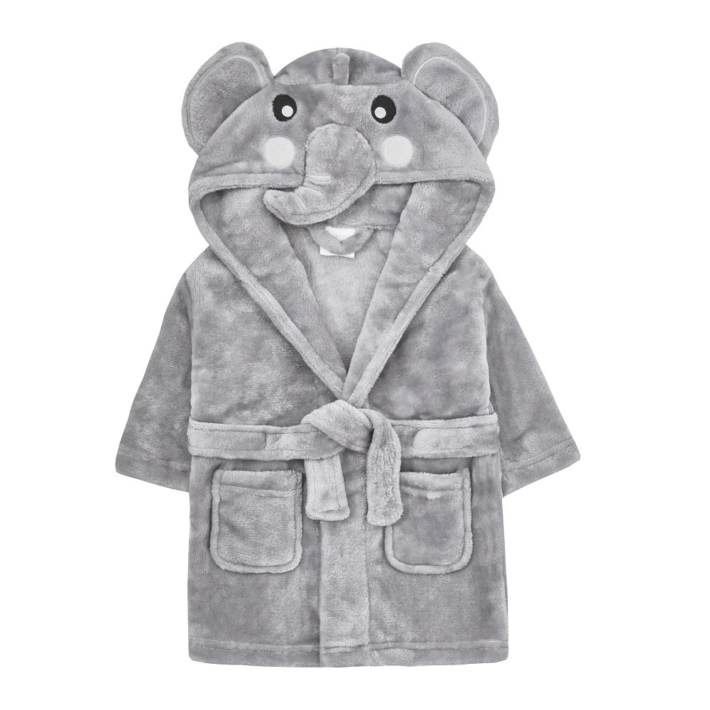 Baby Town 18C511 5056188213898 BT18C511 Elephant Dressing Gown (6-24 months)