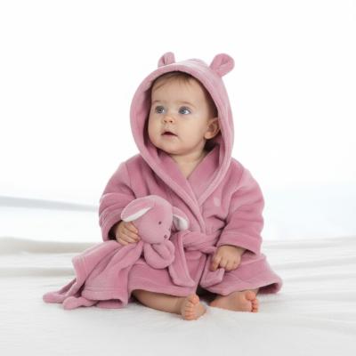 BT18C852-0-6 Dusky Pink Dressing Gown (0-6 months)