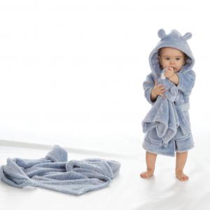 Baby Town 18C853/0-6 5056188246674 BT18C853-06 Dusky Blue Dressing gown (0-6 months)