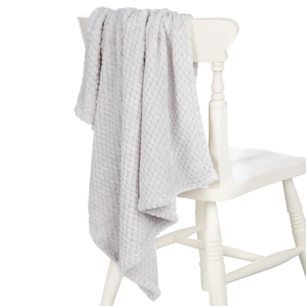 Baby Town 19C183/Grey 5056188217391 BT19C183-G Grey Waffle blanket