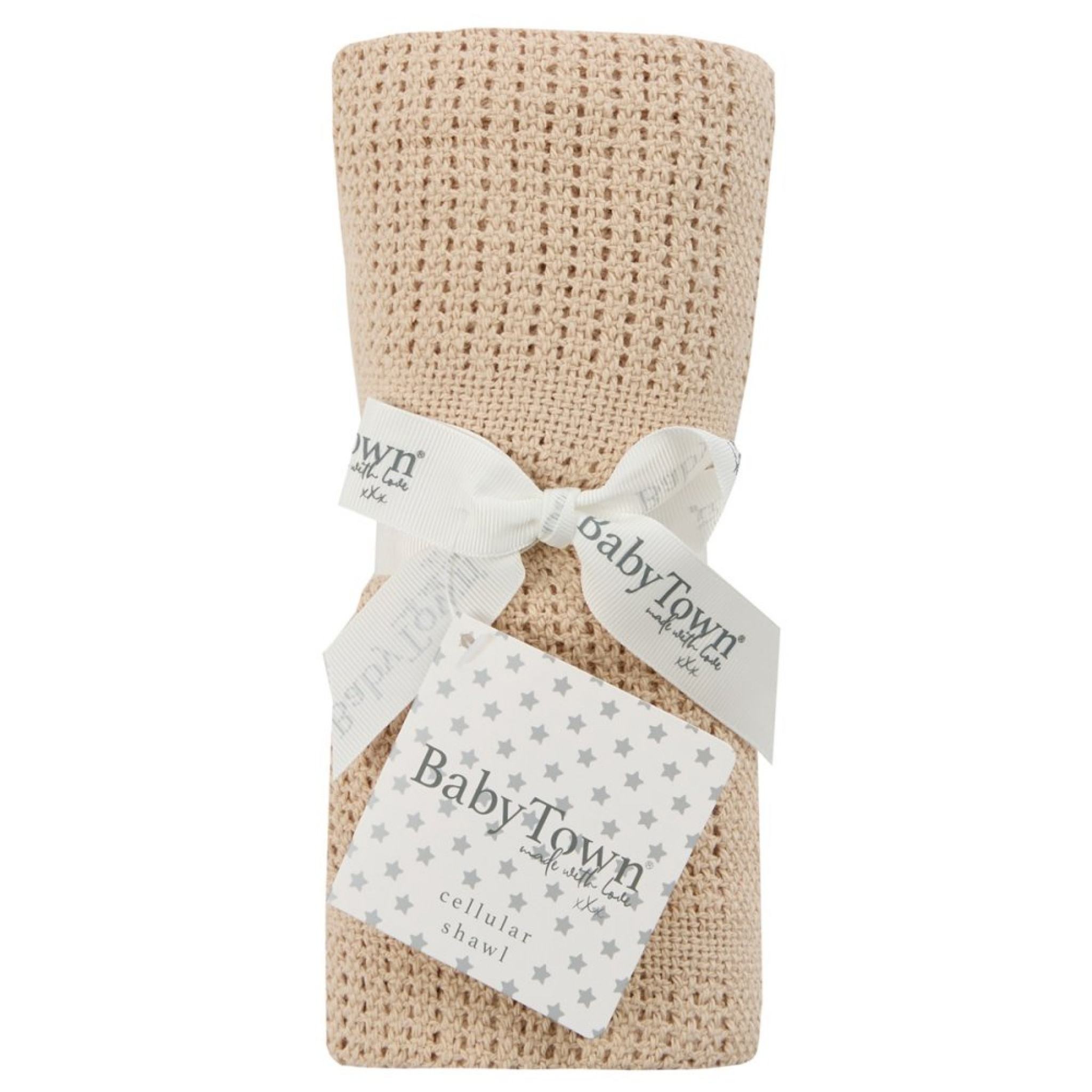 Baby Town 19C189/NATURAL 5056188213249 BT19C189N Natural Cellular Shawl