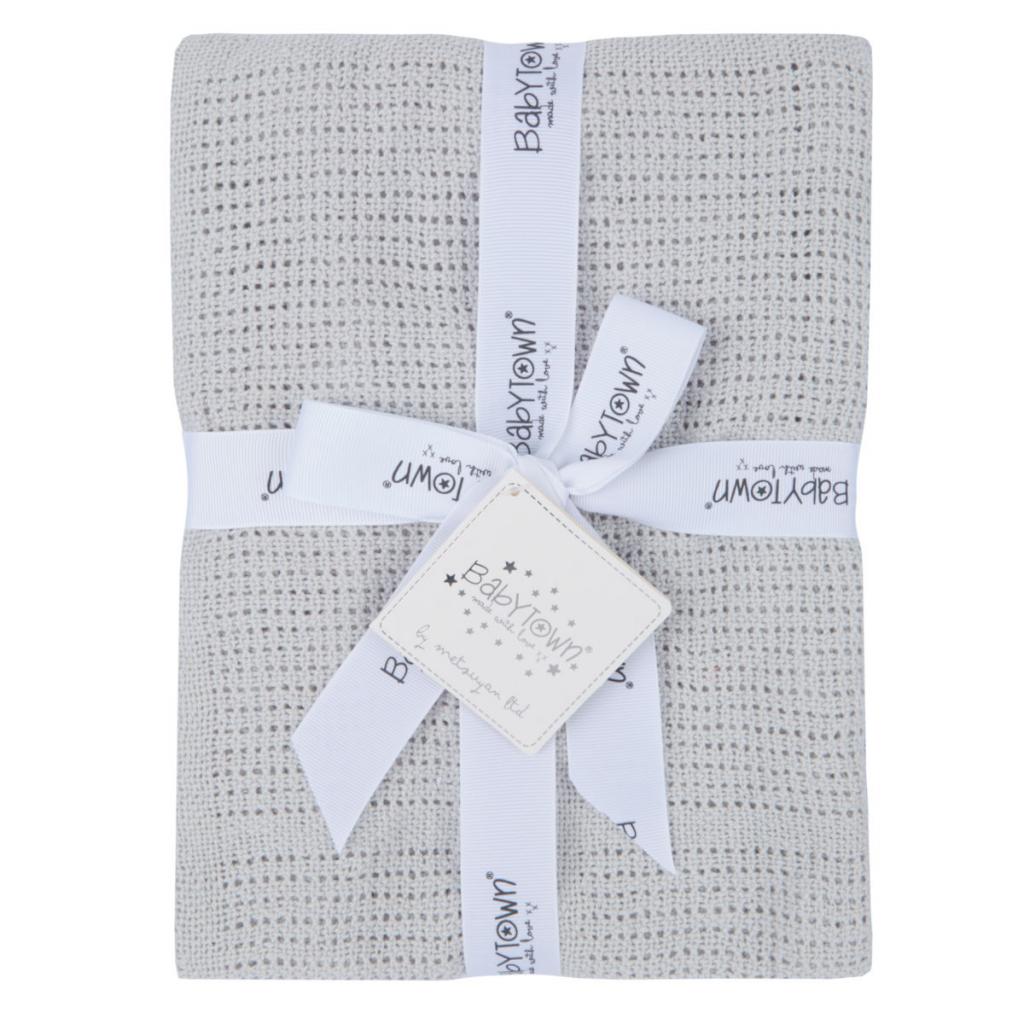 Baby Town 19C203/GRY N/A BT19C203G Grey Cellular Blanket