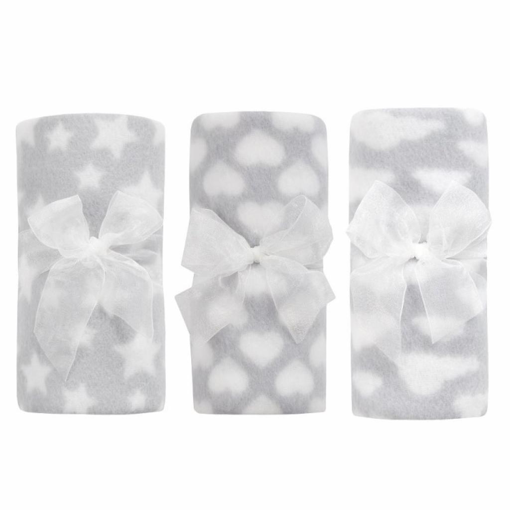 Baby Town 19C248 5056188242256 BT19C248 White and Grey Fleece Blanket