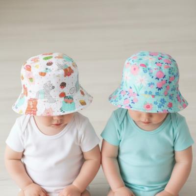BWHC387  "Animal Flower" Reversible Bucket Hat  (46-50cm)