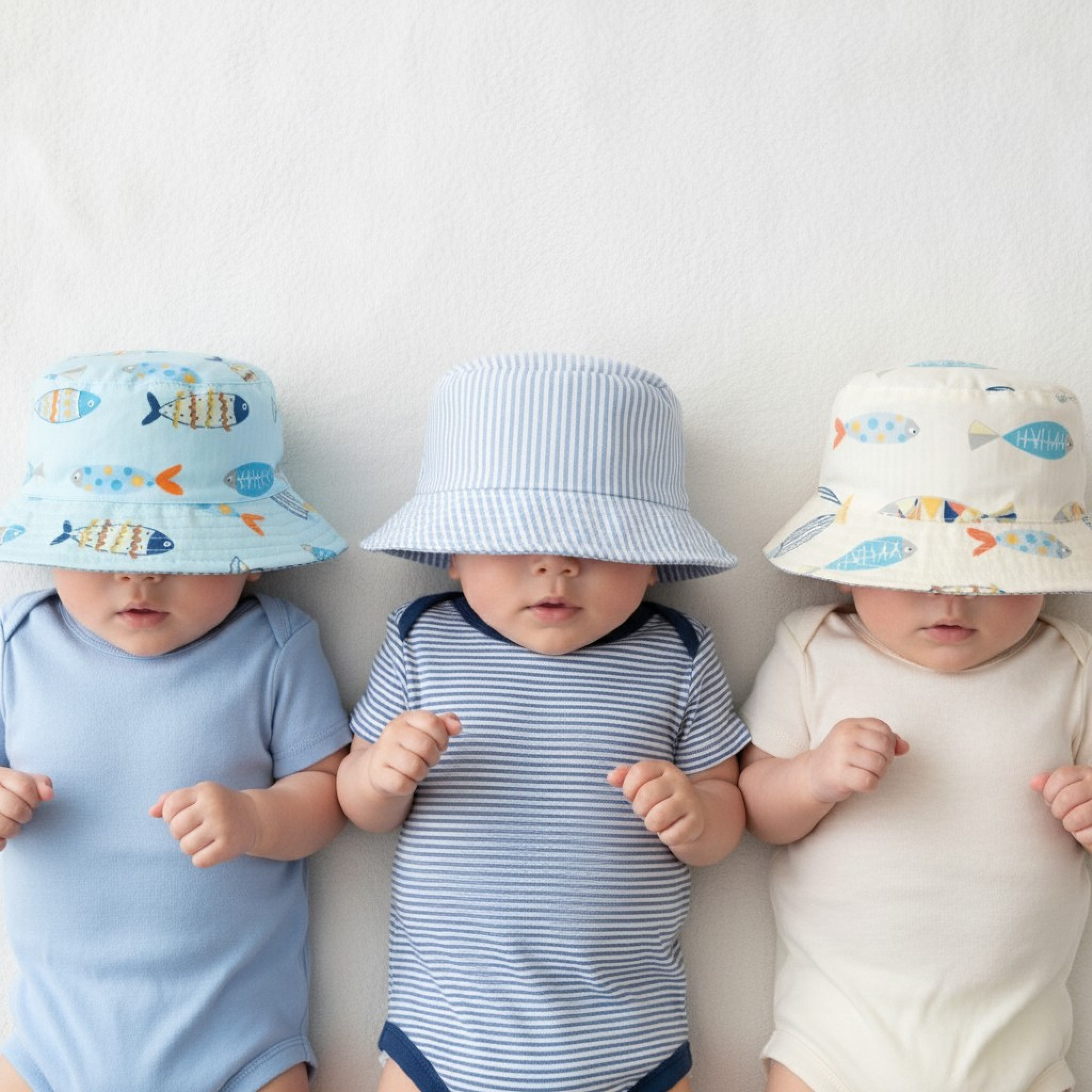 Bartleby Kids Wear HC499X 5060568882604 BWHC499X "Fish" Bucket Hat Reversible (44-48cm)