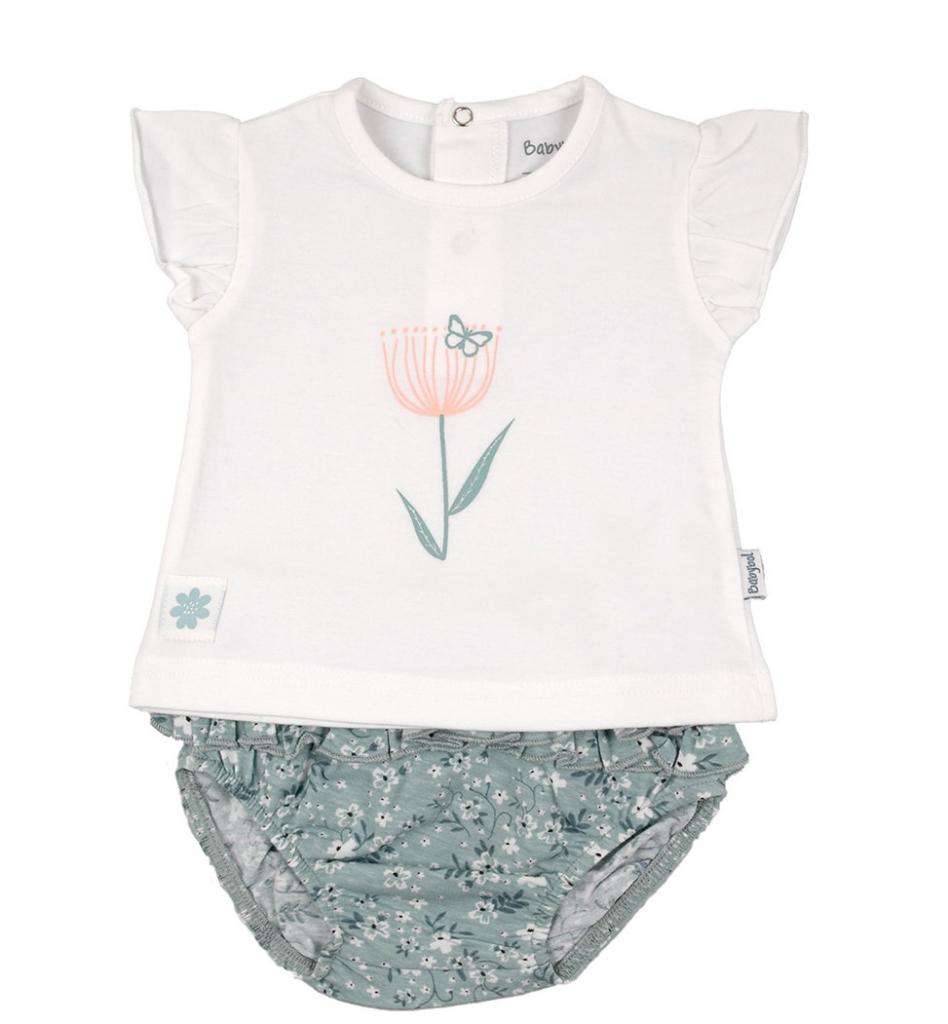 Babybol Barcelona 140111 8434295681385 BY140111  "Flowers" Two Piece Set (6-18 months)