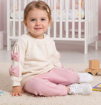 BY2530 Dotty Bow top and trousers ( 9-24 months)