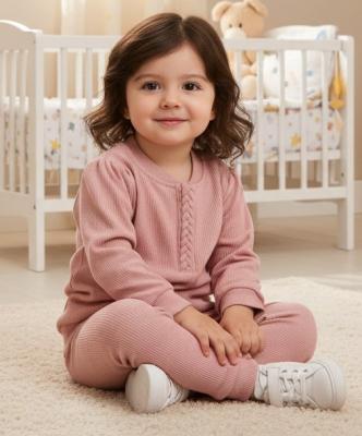 BY2538 Plaited top and trousers ( 9-24 months)