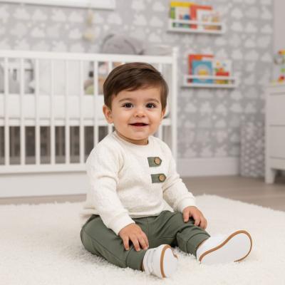 BY2543 Textured top and trousers ( 9-24 months)