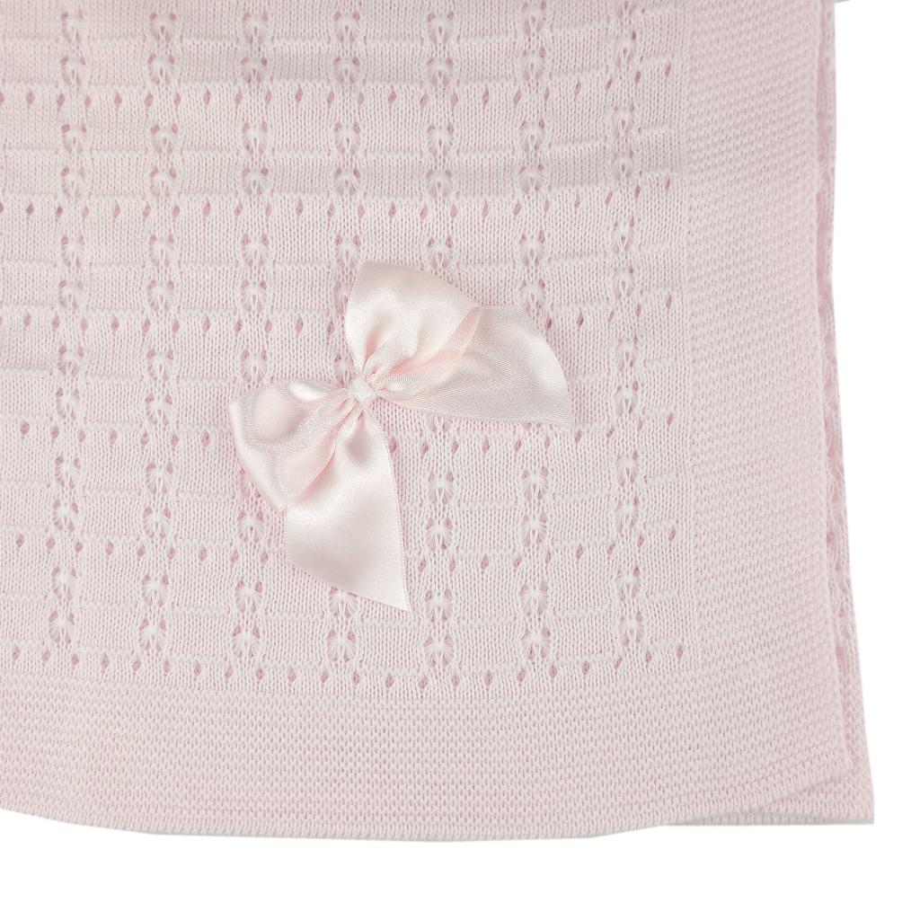 Bee Bo  5029711153190 BO6028P Pink Hanger Shawl with Bow