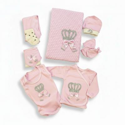 CBCC10030P   10 Piece boxed Set "Sparkle Crown"  (0-3 months)