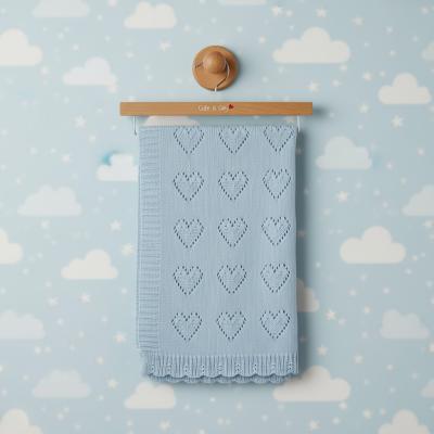 CC112-2036S Sky Cotton Pointelle Heart Hanger Wrap