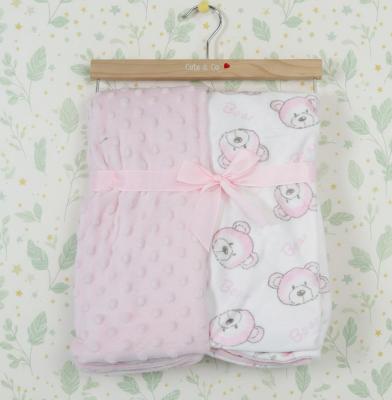 CC112-3002P Pink Teddy Bear and Dimple Wrap