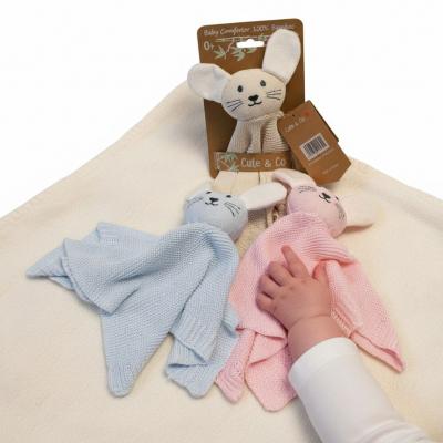 CC25-1282A  Knitted Bamboo "Bunny" Comforter  (Choose Colour)