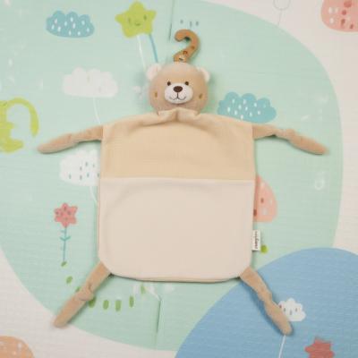 CC26-0009A  Bear Comforter with Rattle SINGLE 
